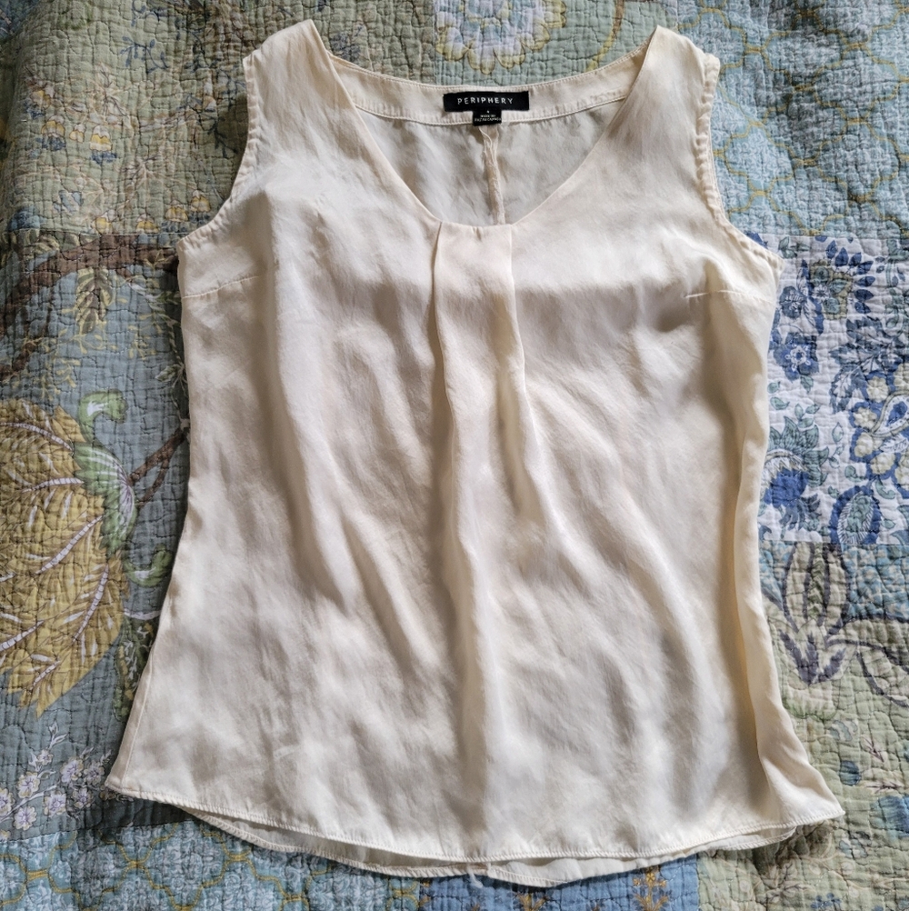 Periphery | Ivory Silk Top